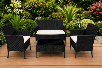 NEMIS™ Salon de Jardin 4 Places